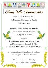 FESTA DELLA DONNA 2015 -PARTITA DI CALCETTO FEMMINILE-